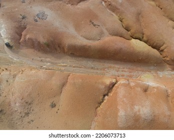 Aerial Scene Of The Land Erosion Due To Deforestation And Earth Mining.