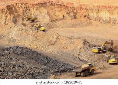 An Aerial Shot Of The Area Of Manganese Mining In South Africa