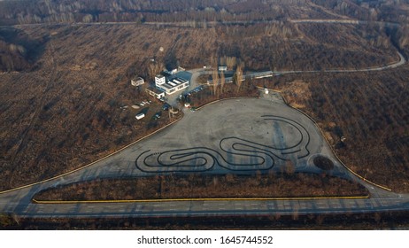 Aerial Shot Auto Test Track