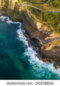 Aerial Shot Of The Bogey Hole, Newcastle, NSW, Australia