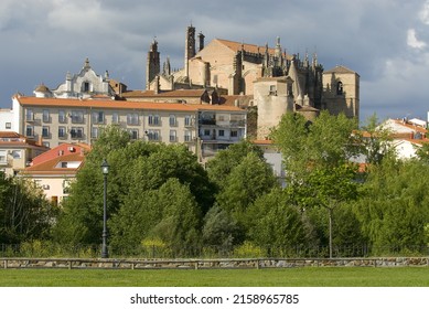 An Aerial Shot Of The Cathedral Of Plasencia In Extremadura, Spain