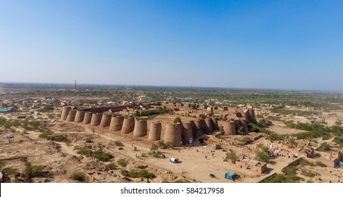 Aerial Shot Derawar Fort Bahawalpur