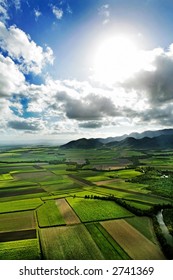 Aerial Shot Of Farmland In The North Of Australia