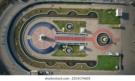 An aerial shot of the Kwame Nkrumah park in Ghana, Africa - Shutterstock ID 2314174605