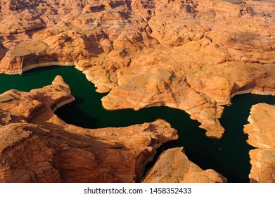 Aerial Shot of Lake Powell at Arizona USA
