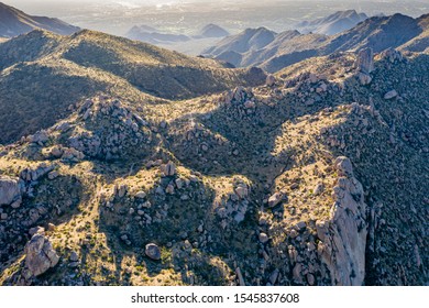 Aerial Shot Of Rilling Hills In Scottsdale, AZ. 