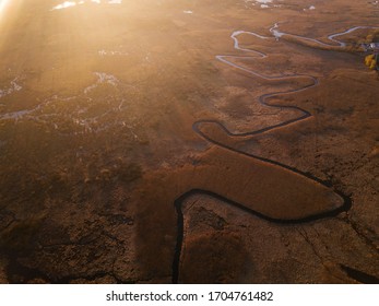 Aerial Shot - The River Seret In West Part Of Ukraine