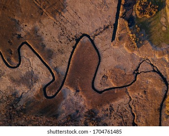 Aerial Shot - The River Seret In West Part Of Ukraine