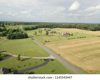 Aerial Shot Of Rural Area In Bowling Green KY