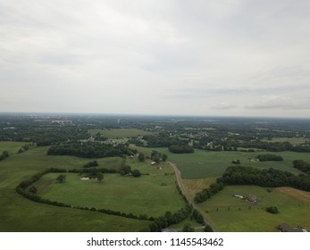 Aerial Shot Of Rural Area In Bowling Green KY