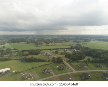 Aerial Shot Of Rural Area In Bowling Green KY