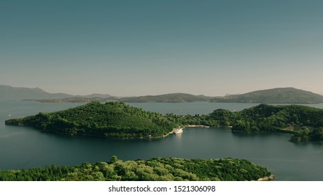 Aerial Shot Of The Skorpios Island, Greece