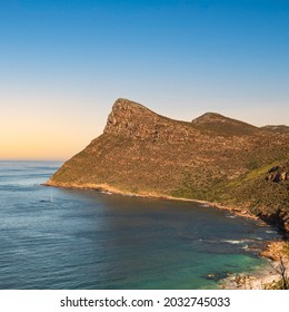 Aerial Shot Of Smitswinkel Between Simon's Town And Cape Point Nature Reserve