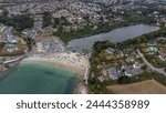 Aerial Shot of Swanpool Beach, Falmouth