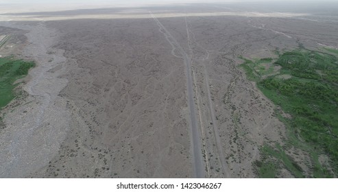 Aerial Shot Tianshan Alluvial Fan