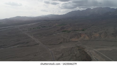 Aerial Shot Tianshan Alluvial Fan