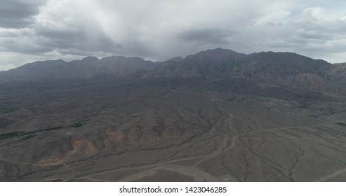 Aerial Shot Tianshan Alluvial Fan