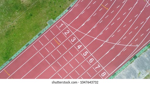 Aerial Shot Track Scene In The School