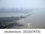 Aerial shots of Indian city Mumbai