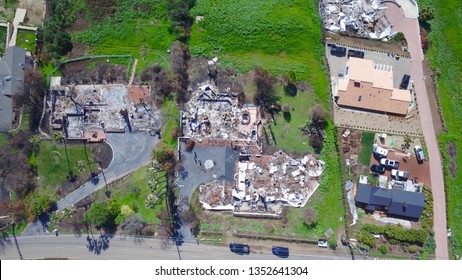 Aerial Shots Of Malibu Fire Effect