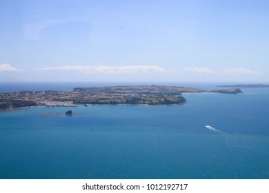 Aerial Shots of New Zealand Coastline - Auckland Hauraki Gulf - Shutterstock ID 1012192717