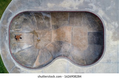 Aerial Skatepark Pool In Ericeira, Portugal