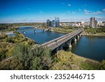 An aerial spectacle of Saskatoon