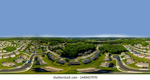 Aerial Spherical Panorama Newark Delaware USA