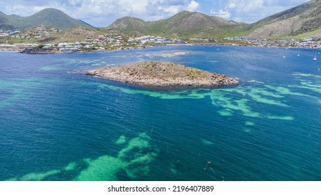 Aerial St Martin Sint Maarten 