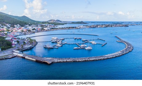 Aerial St Martin Sint Maarten 