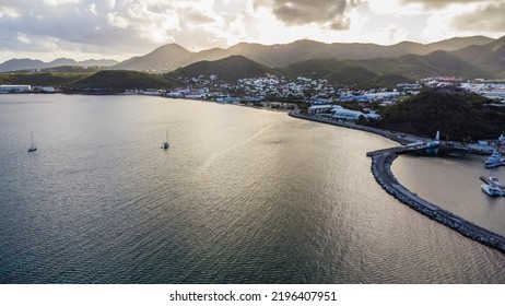 Aerial St Martin Sint Maarten 