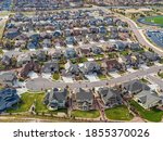 Aerial of Suburban Sprawl of Colorado