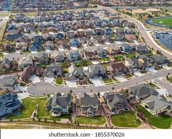 Aerial Of Suburban Sprawl Of Colorado