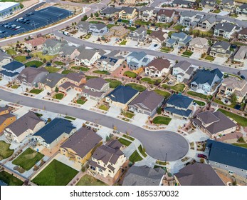 Aerial Of Suburban Sprawl Of Colorado