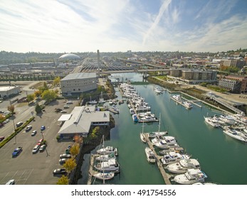 Aerial Tacoma, Washington Foss Waterway