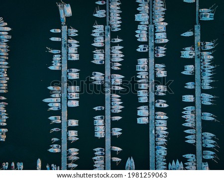 Similar – Aerial View Of Luxury Yachts And Boats In Port At The Black Sea