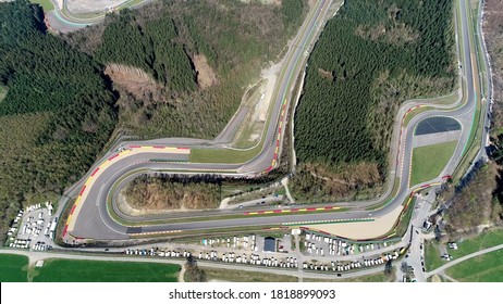 Aerial Top Down View Of Circuit Spa Francorchamps Is A Motor Racing Place Located In Stavelot Belgium It Is Current Venue Of The Formula One Belgian Grand Prix Hosting Its First Grand Prix In 1925