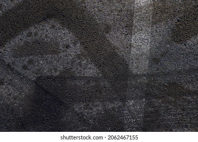 Aerial top view abstract texture and background of car tire drift skid mark on road race track, Black tire mark on street race track, Automobile and automotive concept. - Shutterstock ID 2062467155