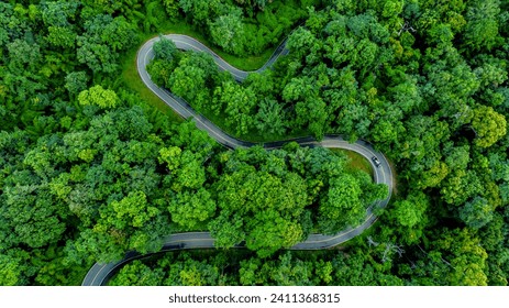 Carretera vista aérea en