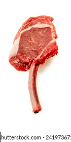 Aerial Top View Of Tasty Lamb Chop Rack