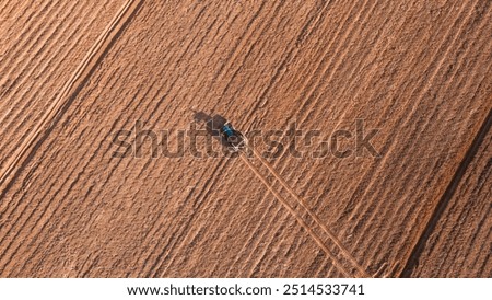 Similar – Image, Stock Photo Combine machine harvesting agriculture wheat field