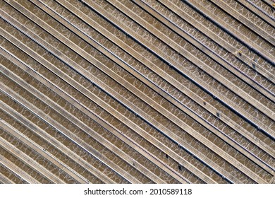 Aerial Top View Of Water Reclamation Plant