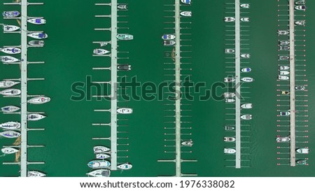 Similar – Image, Stock Photo Aerial View Of Luxury Yachts And Boats In Port At The Black Sea