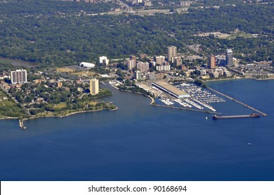 Aerial Townscape Marina Port Credit Ontario Stock Photo 90168694 ...