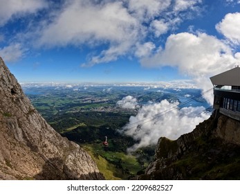 Aerial Tram At Mount Pilatus, Switzerland