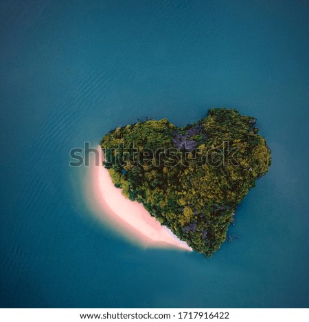 Similar – Image, Stock Photo Aerial views of small island off Ko Samet, Thailand