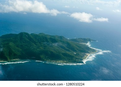 Aerial Of Tutuila Island In American Samoa, South Pacific