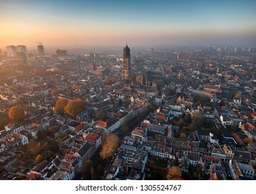 Aerial of Utrecht city center