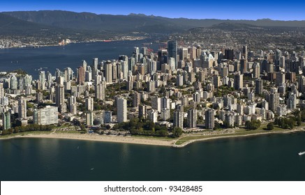 Aerial Vancouver - West End Beaches