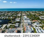 Aerial View of 5th Ave Naples Florida